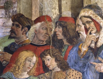 Detail from the Dispute of St Thomas by Filippino Lippi